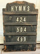 Load image into Gallery viewer, Handmade Hymn Board (black)
