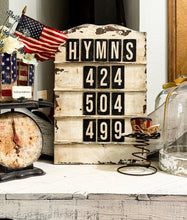 Load image into Gallery viewer, Wood hymn board kit
